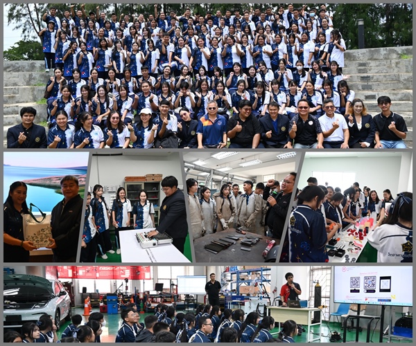 คณะครูและนักเรียนโรงเรียนปราจิณกัลยาณีร่วมกิจกรรมฝึกประสบการณ์ทางวิศวกรรมศาสตร์